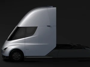 tesla semi 2-osiowa 2018 Model 3D