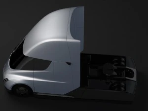tesla semi 2-osiowa 2018 Model 3D