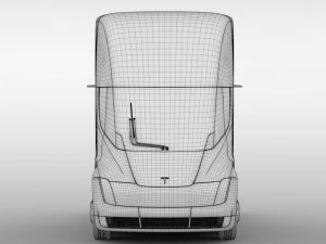 tesla semi 2-osiowa 2018 Model 3D
