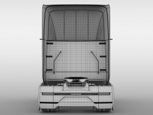 tesla semi 2axis 2018 3D मॉडल