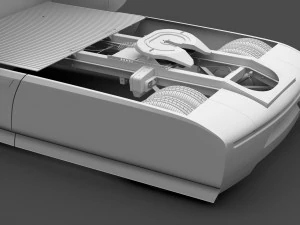 tesla semi 2-osiowa 2018 Model 3D