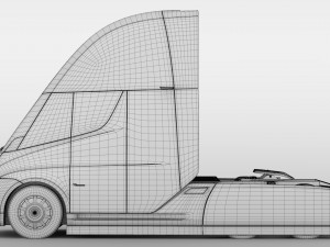 tesla semi 3axis 2018 3D Model