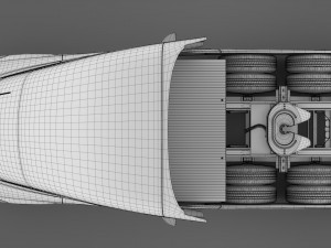 tesla semi 3axis 2018 3D Model