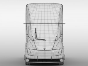 tesla semi 3axis 2018 3D Model
