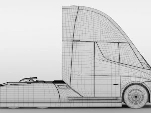 tesla semi 3axis 2018 3D Model
