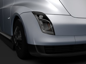 tesla semi 3axis 2018 3D Model