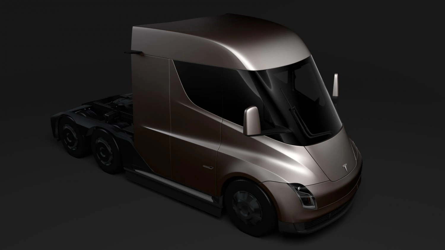 tesla semi lr 2018 3D Model .c4d .max .obj .3ds .fbx .stl .blend 