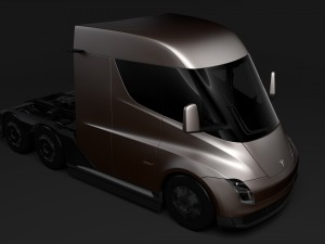 tesla semi lr 2018 3D 모델