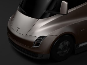 tesla semi lr 2018 3D Model