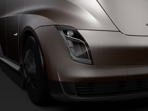tesla semi lr 2018 3D Model