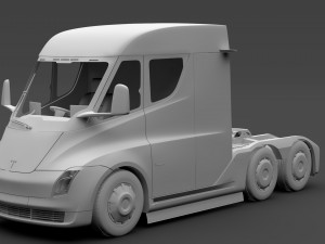 tesla semi lr 2018 3D Model