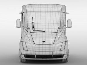tesla semi lr 2018 3D Model