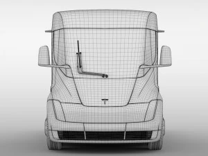 tesla semi lr 2018 3D Model