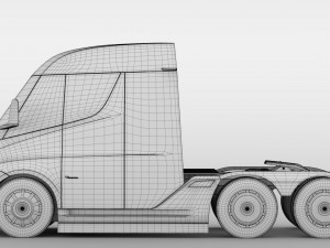 tesla semi lr 2018 3D Model