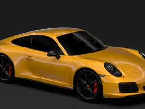 porsche 911 carrera t coupe 991 2018 3D Model