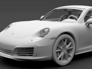 porsche 911 carrera t coupe 991 2018 Modelo 3D