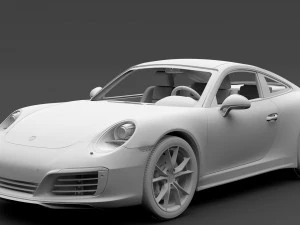 porsche 911 carrera t coupe 991 2018 3D Model