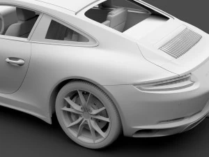 porsche 911 carrera t coupe 991 2018 3D Model