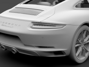 porsche 911 carrera t coupe 991 2018 Modelo 3D