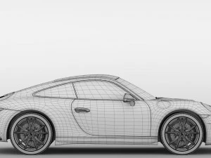 porsche 911 carrera t coupe 991 2018 3D Model