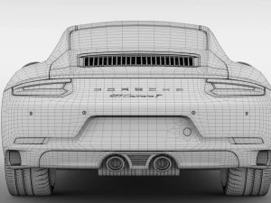porsche 911 carrera t coupe 991 2018 3D Model