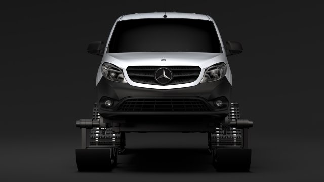 mercedes benz citan van ski 2018 3D Модель .c4d .max .obj .3ds .fbx .stl .blend 