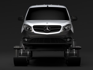mercedes benz citan van ski 2018 3D Model