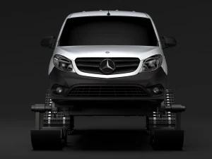 Mercedes-Benz Citan Van Ski 2018 3D Modell