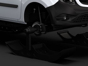 mercedes benz citan van ski 2018 3D Модель