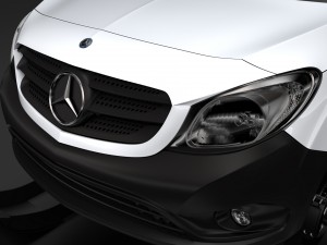 mercedes benz citan van ski 2018 3D Модель