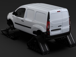 mercedes benz citan van ski 2018 3D Модель