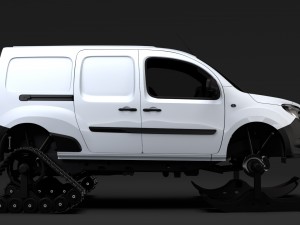 mercedes benz citan van ski 2018 3D Модель
