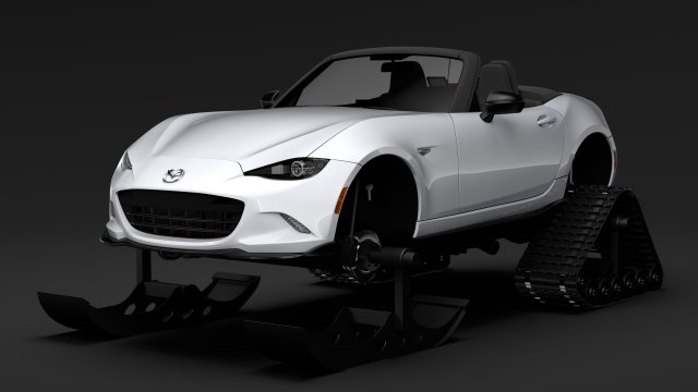 mazda mx 5 maita club ski 2018 3D Model .c4d .max .obj .3ds .fbx .stl .blend 