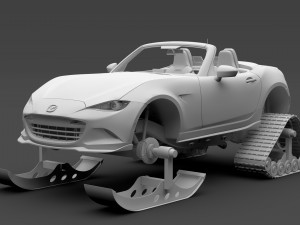 mazda mx 5 maita club ski 2018 3D Model
