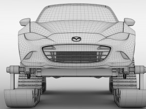 mazda mx 5 maita club ski 2018 3D Model