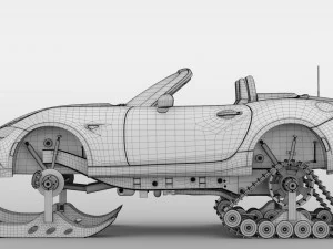 mazda mx 5 maita club ski 2018 3D Model