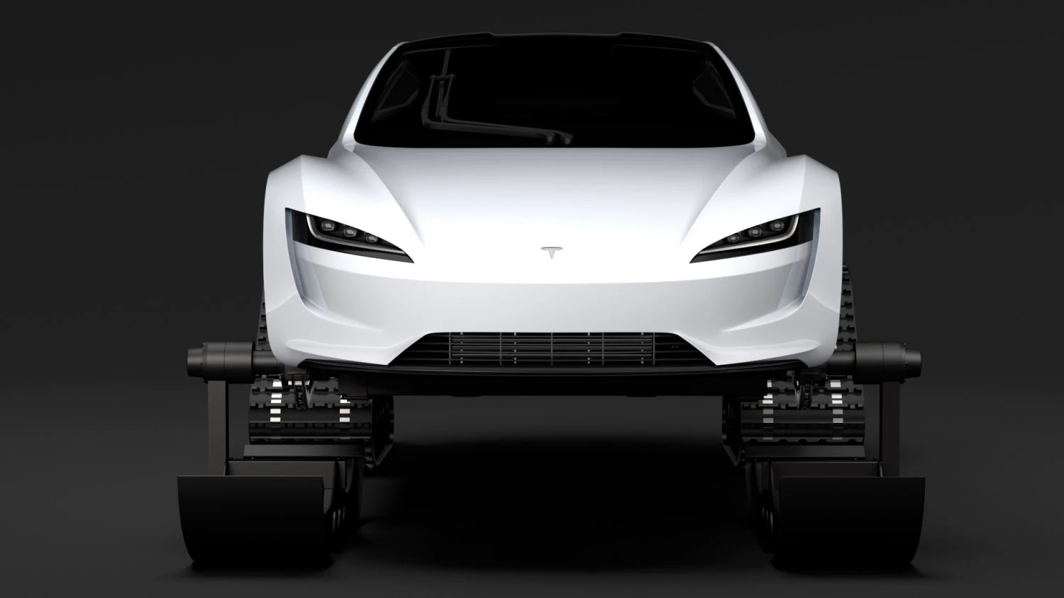 tesla roadster ski 2018 3D Model .c4d .max .obj .3ds .fbx .stl .blend 