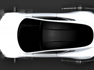 tesla roadster ski 2018 3D Model