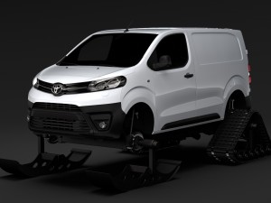 toyota proace van ski 2018 Modelo 3D