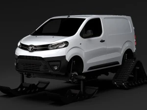 toyota proace van ski 2018 3D Model