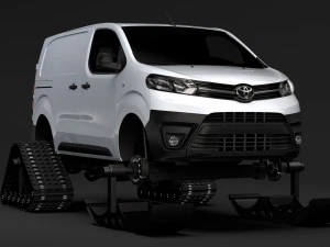 toyota proace van ski 2018 3D Model