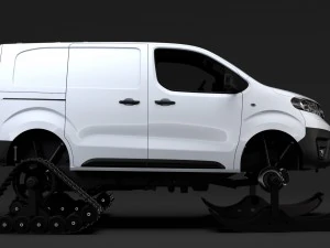 toyota proace van ski 2018 3D Model