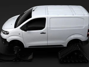 toyota proace van ski 2018 3D Model