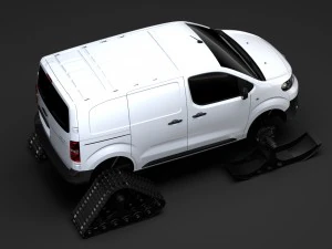 toyota proace van ski 2018 3D Model