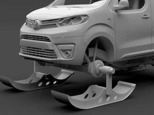 toyota proace van ski 2018 3D Model
