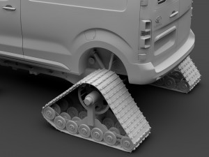toyota proace van ski 2018 Modelo 3D