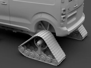 toyota proace van ski 2018 3D Model
