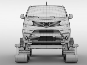 toyota proace van ski 2018 Modelo 3D