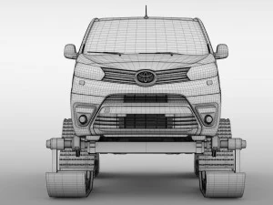 toyota proace van ski 2018 3D Model