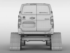toyota proace van ski 2018 3D Model